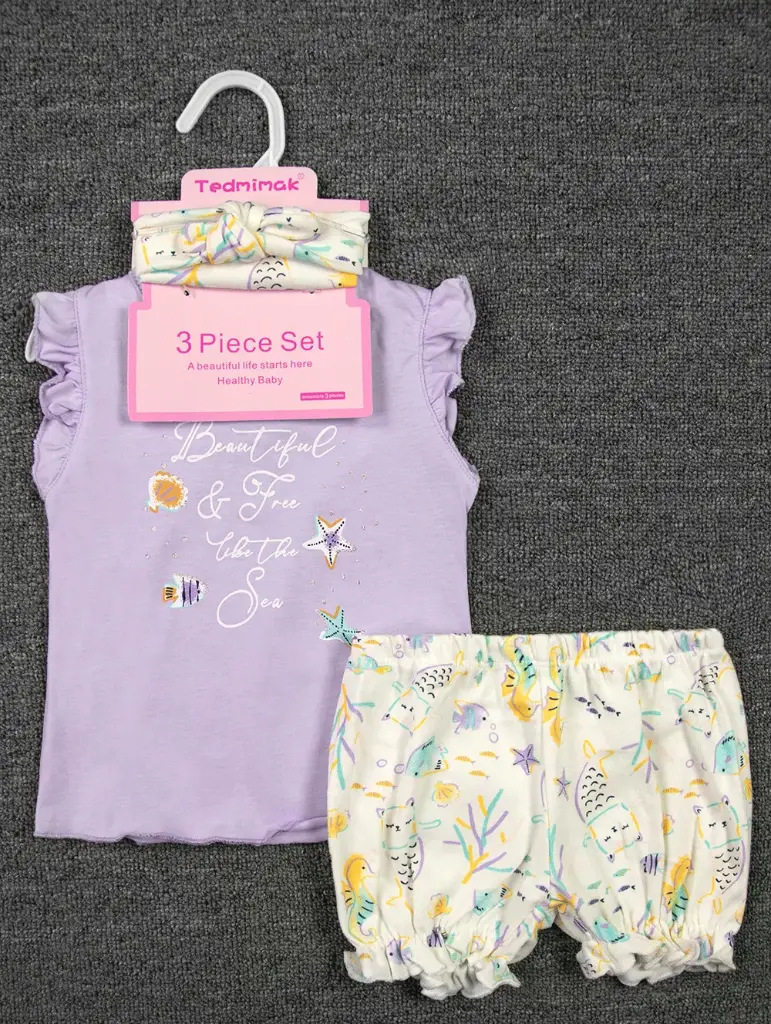 Set 3pc niña con Tedmimak