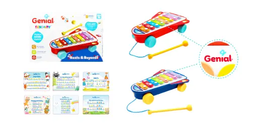 [GN-HE8040] Xilofono infantil