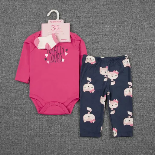 [66075-46] Set 3pc Niña boc Tedmimak