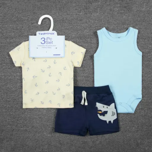 [77058-08B] Set 3pc Niño frar Tedmimak