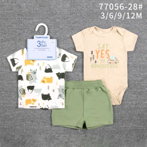 [77056-28] Set 3pc Niño frar Tedmimak