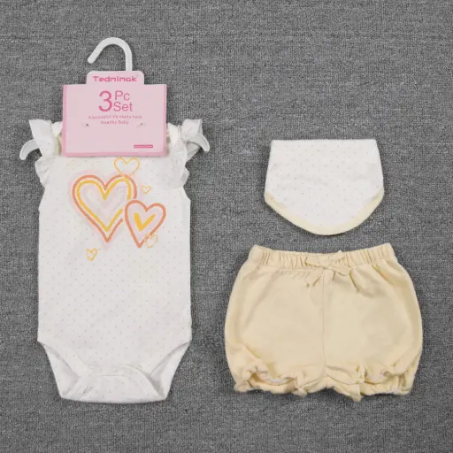 [77048-60] Set 3pc Niña boc Tedmimak