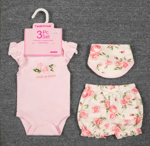 [77048-51] Set 3pc Niña boc Tedmimak