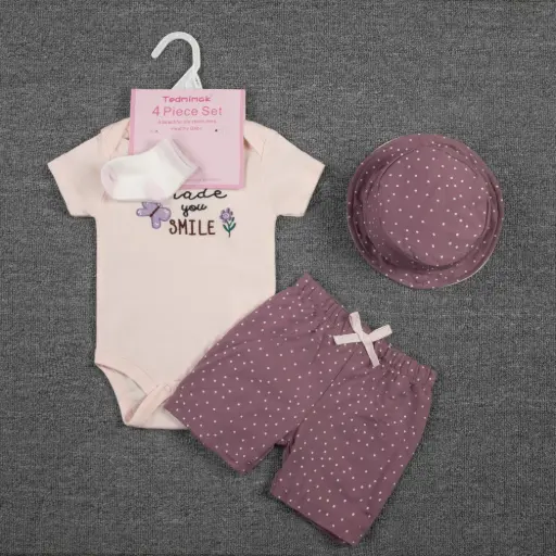 [77072-63] Set 4pc niña bod Tedmimak
