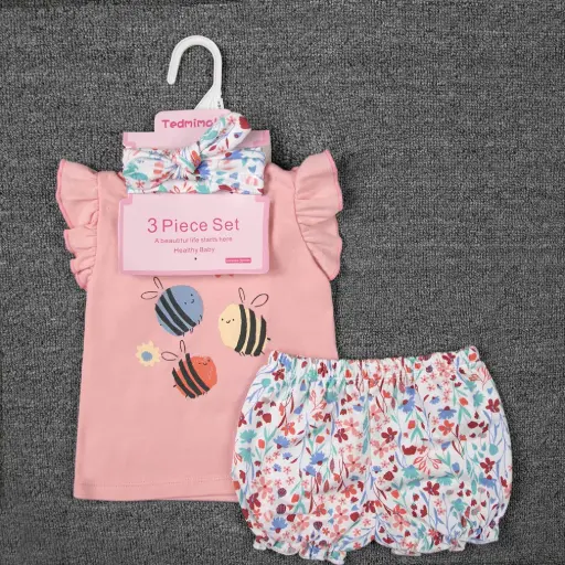 [88064-59] Set 3pc niña con Tedmimak