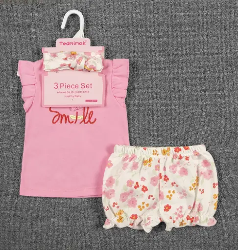 [88064-63] Set 3pc Niña con Tedmimak